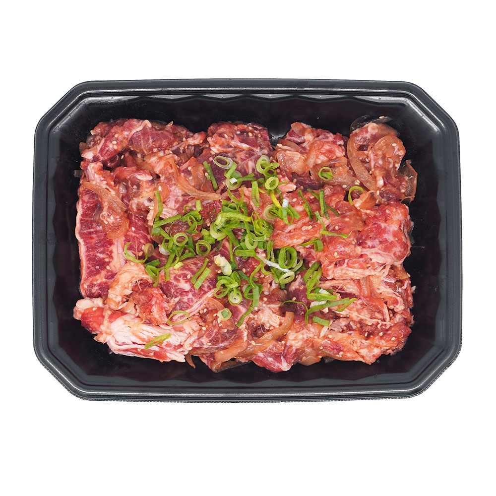プルコギ（牛たれ漬焼肉用、原料肉/牛肉（アメリカ産）） 500ｇ　※100ｇあたり198円（税込）