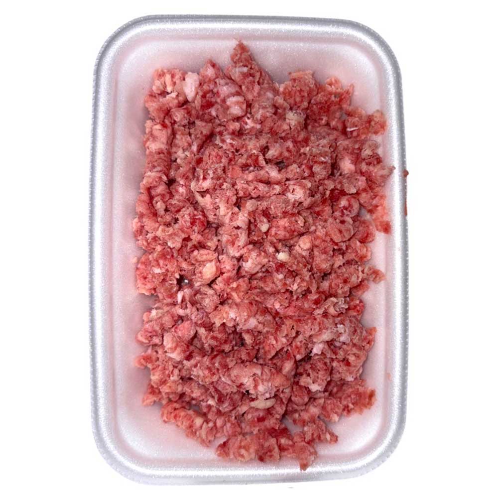 【グラム売】牛豚粗挽きミンチ小(解凍、原材料名:牛肉(豪州産)、豚肉(アメリカ産、国産)) 約100g