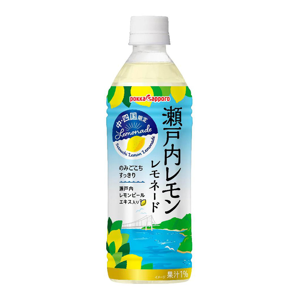 豪華 瀬戸内レモン レモネード 500mlペットボトル×24本入 中 四国限定品 ポッカサッポロ 送料無料 北海道 東北 沖縄除く  baden-co.com