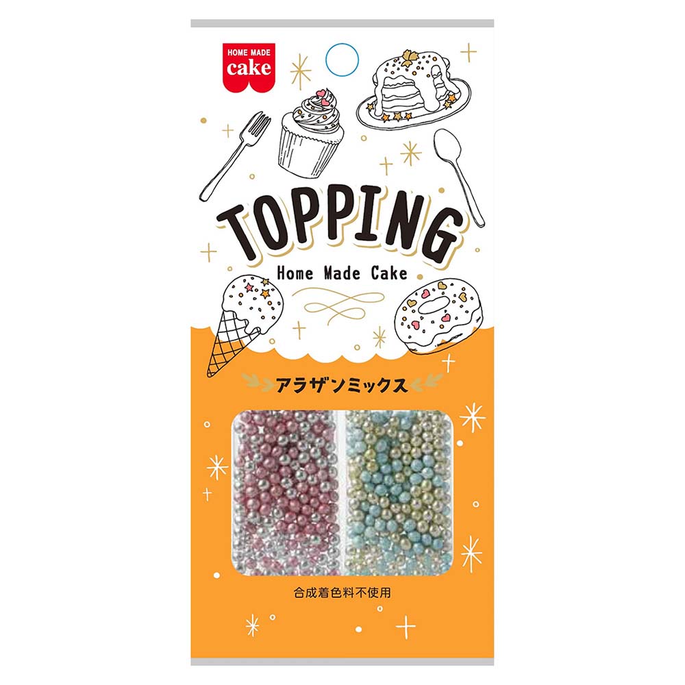 共立食品　ホームメードケーキ　トッピング　アラザンミックス　8ｇ