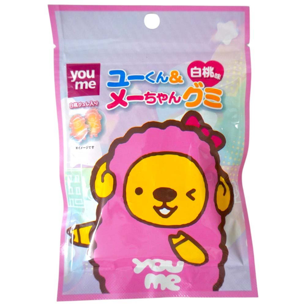 クリート　ユーくん＆メーちゃんグミ　白桃味　40ｇ