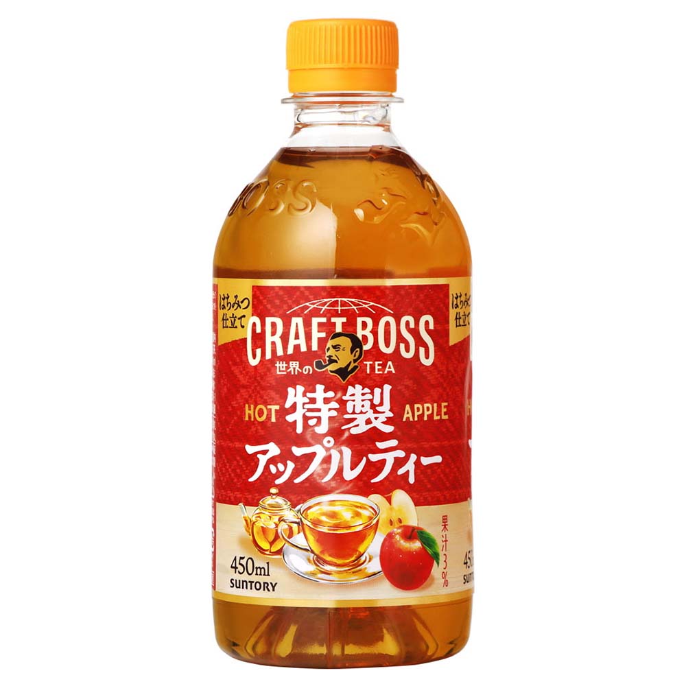 サントリー　クラフトボス　特製アップルティー　ホット用　450ｍｌ※常温でのお届けになります