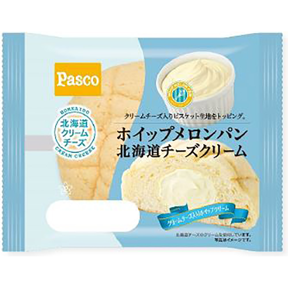 パスコ　ホイップメロンパン北海道チーズクリーム