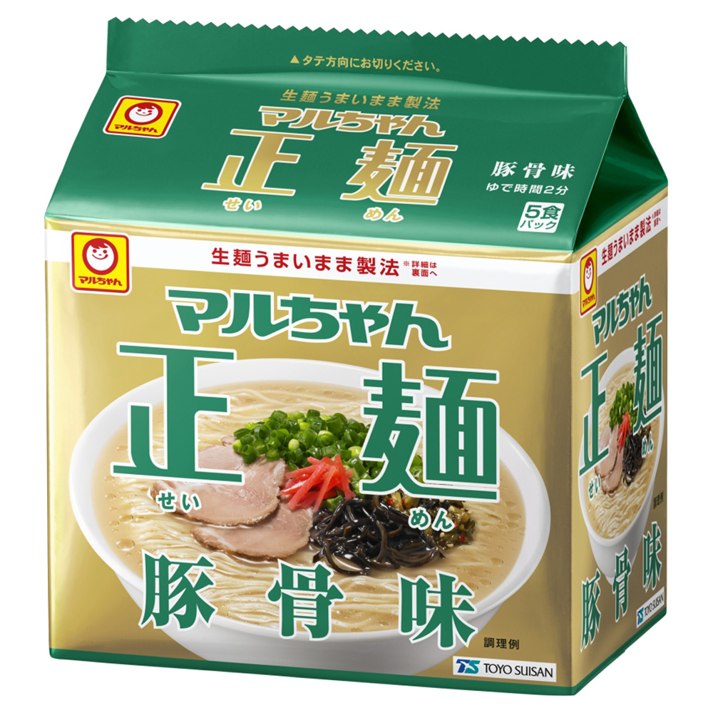 マルちゃん　正麺豚骨味　5食パック