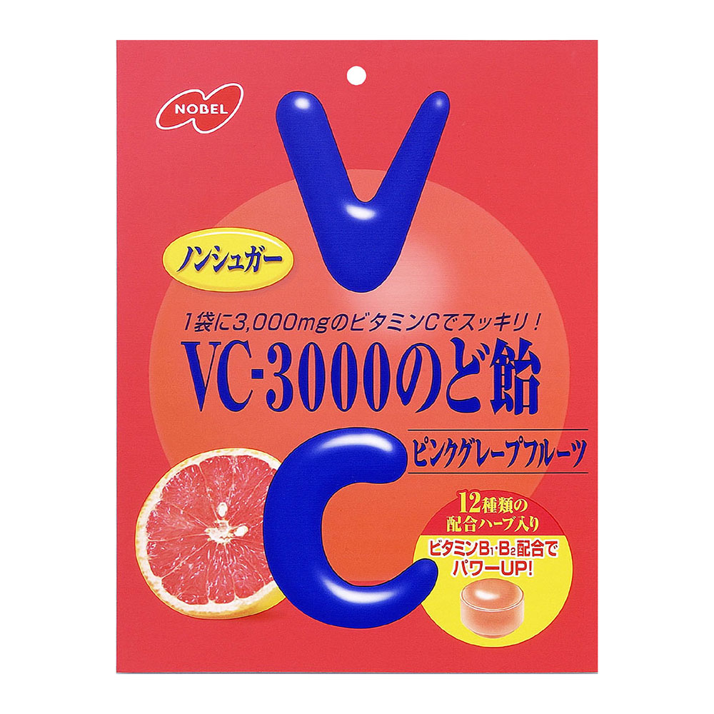 ノーベル製菓 VC3000のど飴 ピンクグレープフルーツ ( 90g )