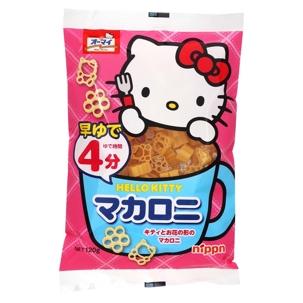 オーマイ　早ゆでHELLO KITTYマカロニ　120ｇ