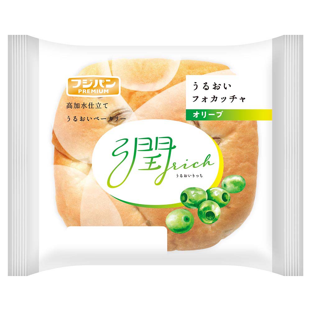 フジパン　うるおいフォカッチャ　オリーブ　1個