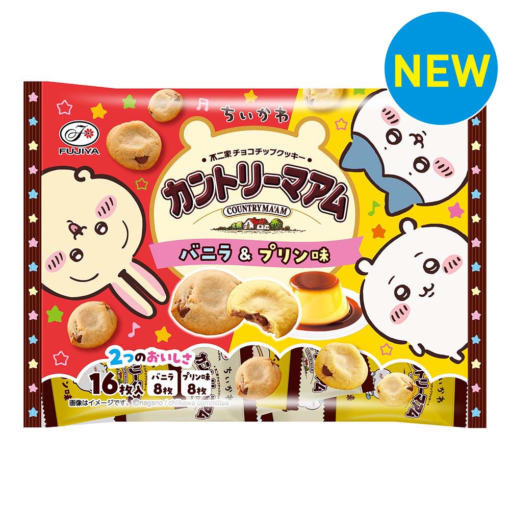 不二家　ちいかわカントリーマアム　バニラ＆プリン味