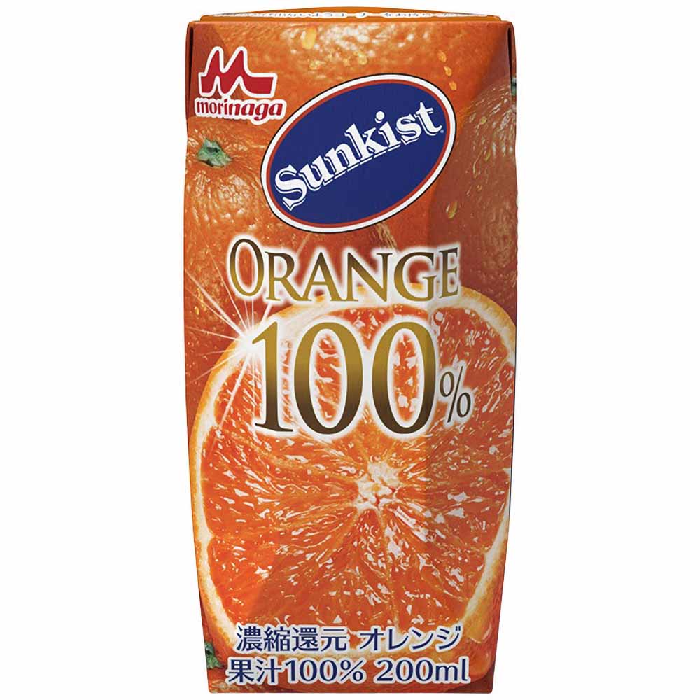 サンキスト　オレンジ１００％２００ｍｌ