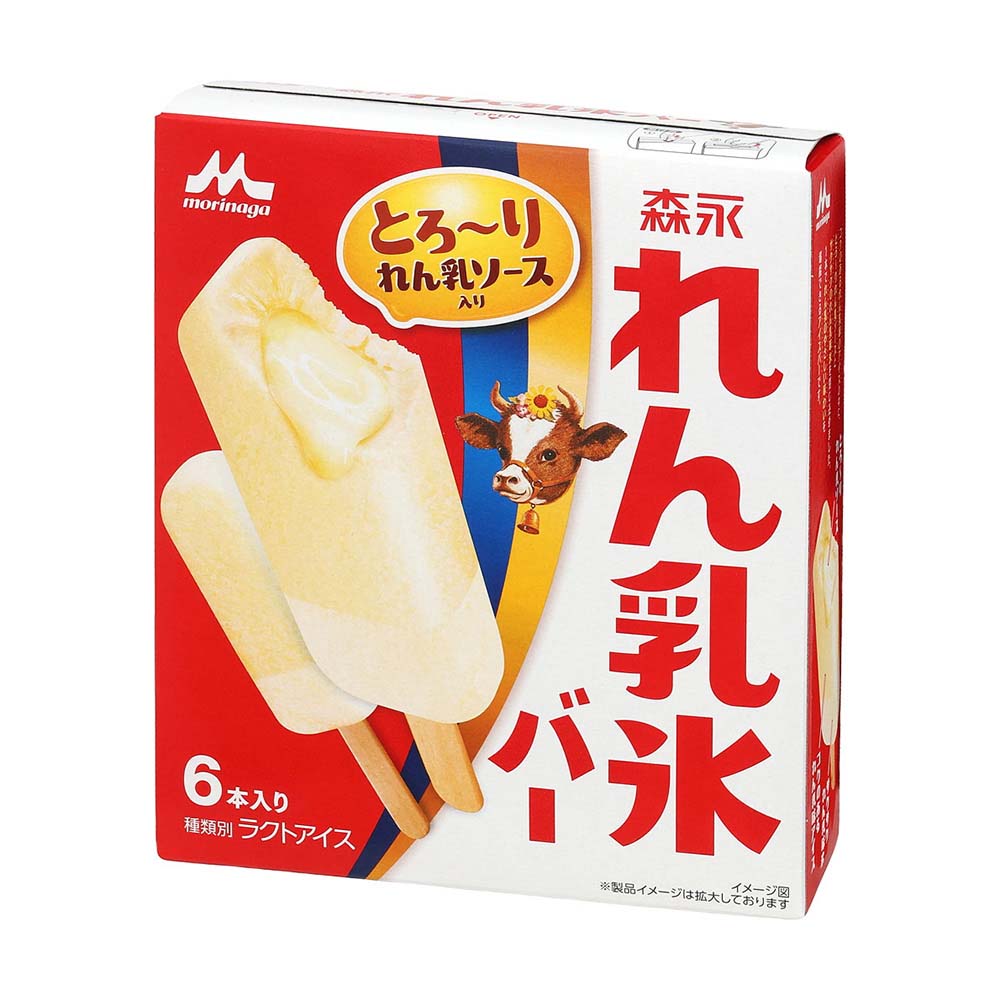 森永製菓　れん乳氷バー　6本入