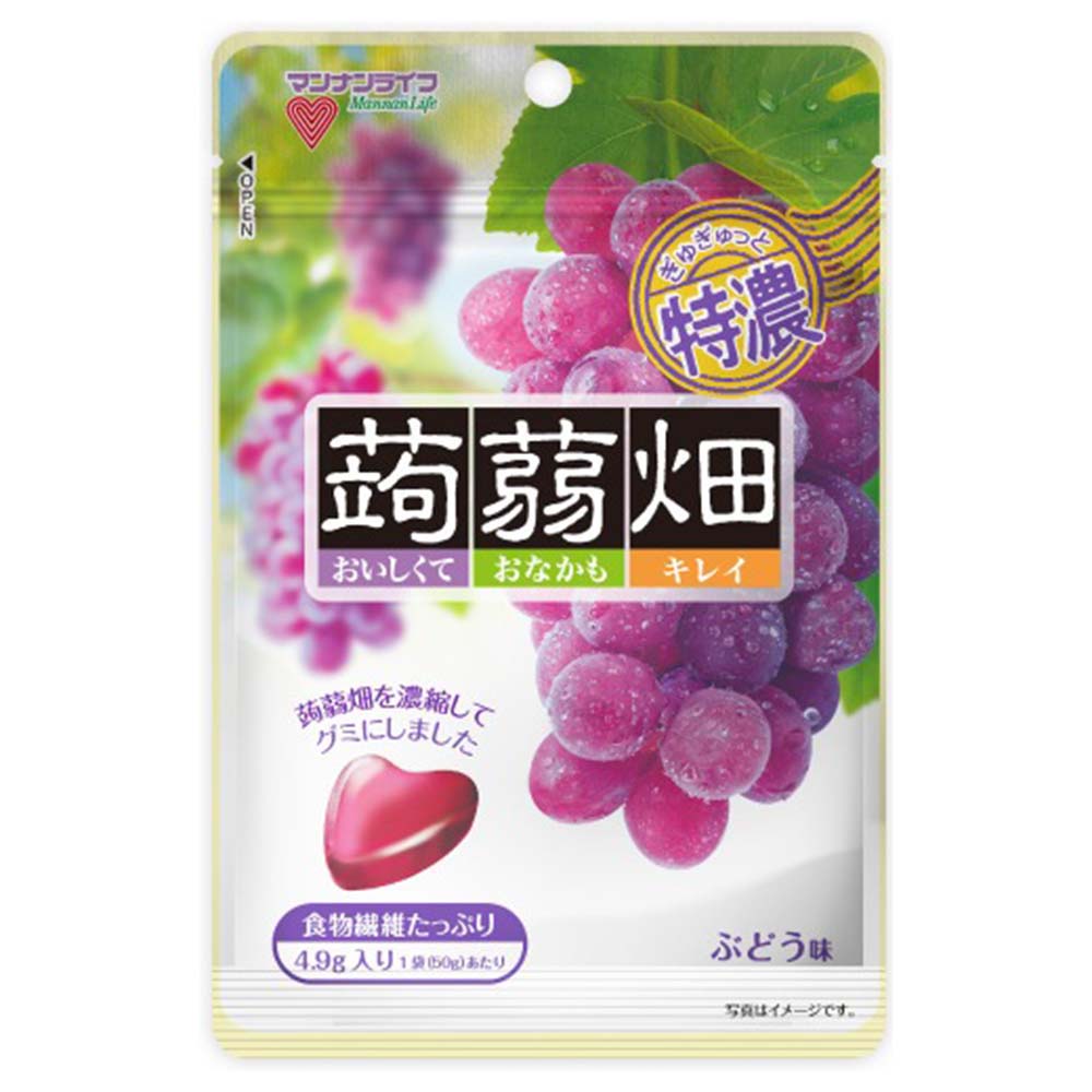 マンナンライフ　ぎゅぎゅっと特濃蒟蒻畑　ぶどう味　50g