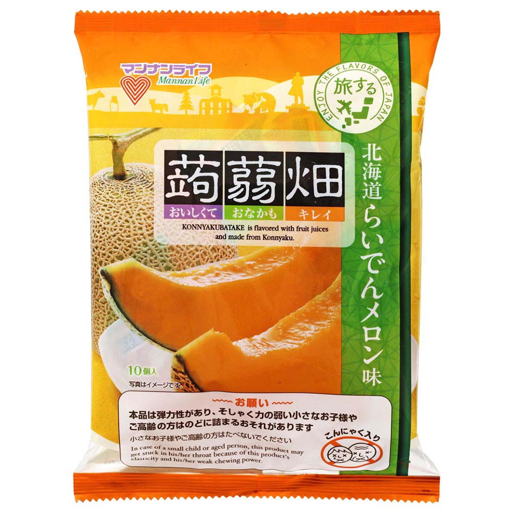 マンナンライフ　蒟蒻畑　北海道らいでんメロン味　10個入