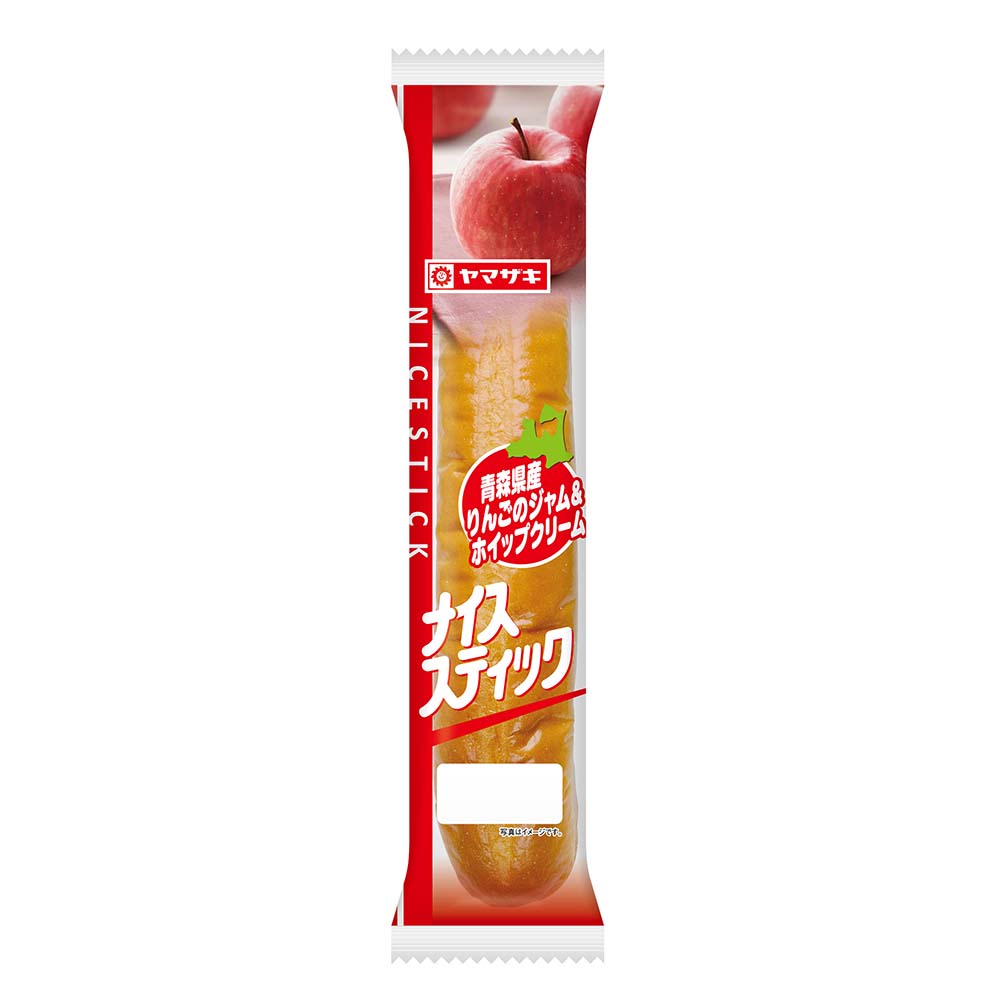 ヤマザキ　ナイススティック（青森県産りんごのジャム＆ホイップクリーム）