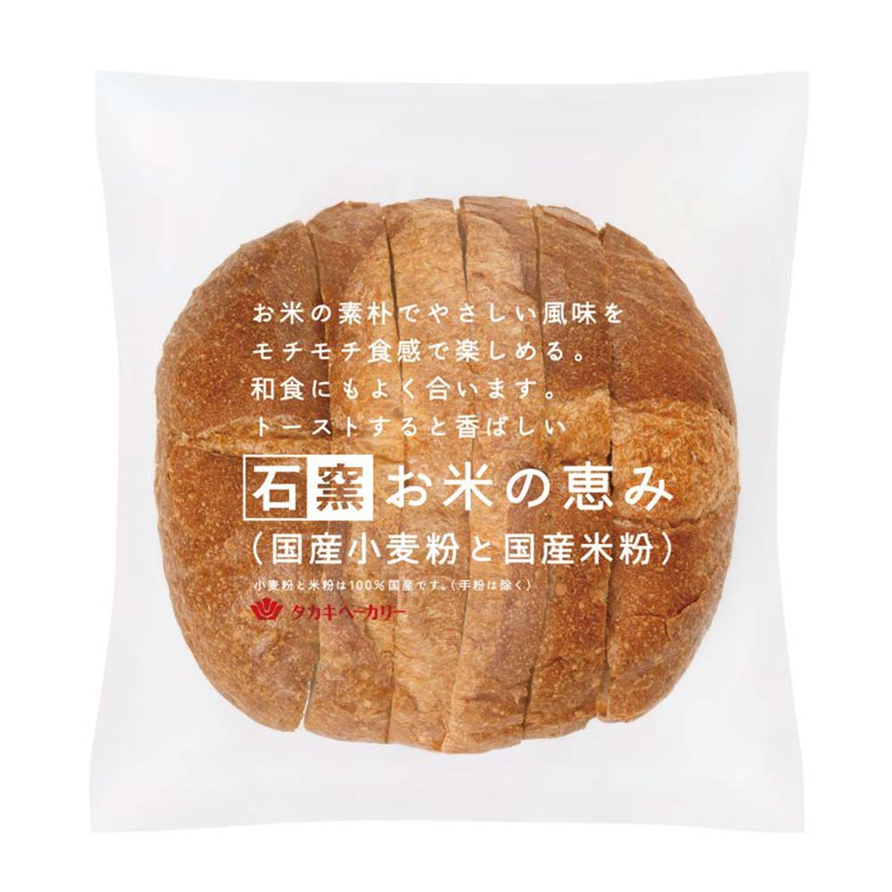タカキ　石窯お米の恵み　国産小麦粉と国産米粉　6枚入