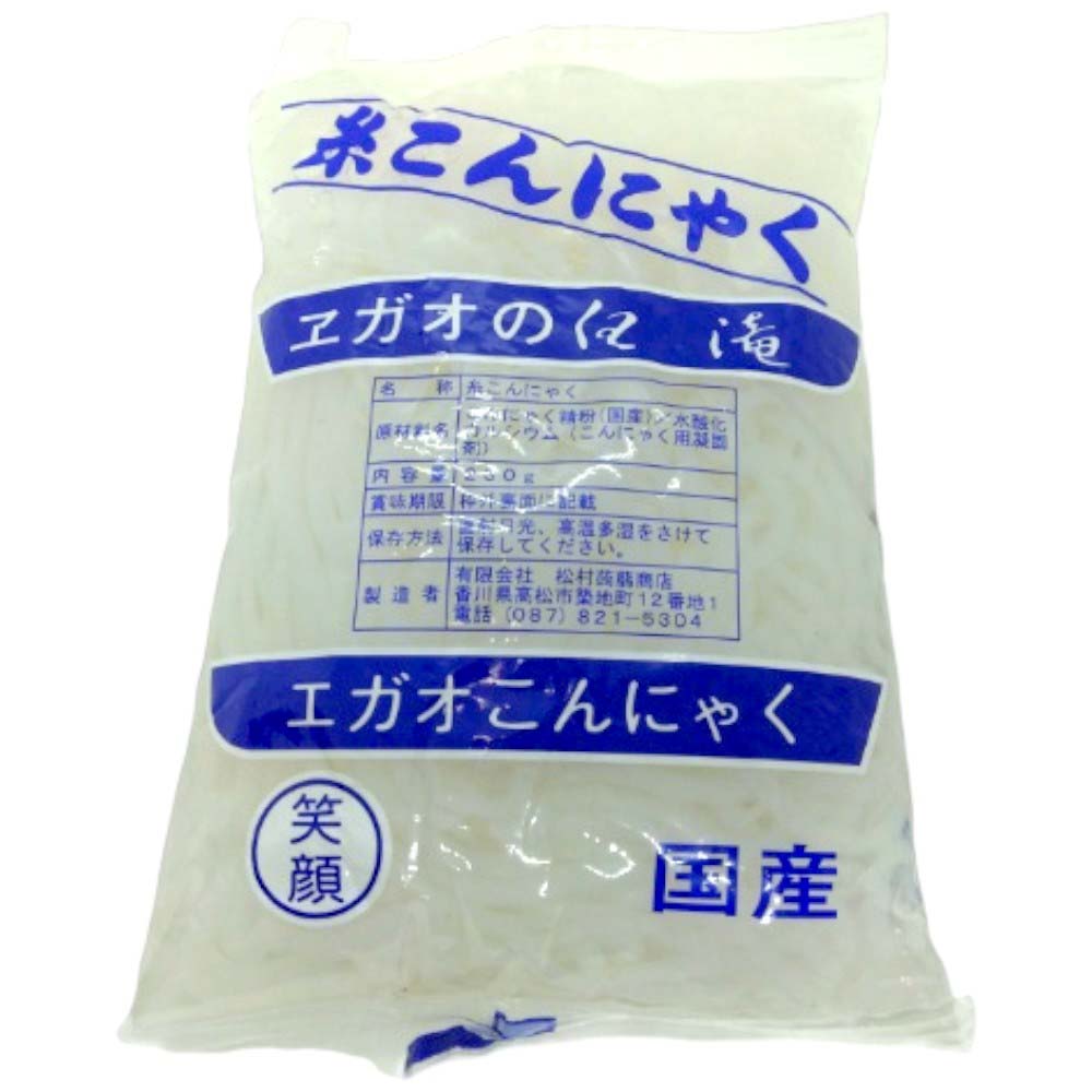 松村蒟蒻商店　エガオ糸こんにゃく（白）230ｇ