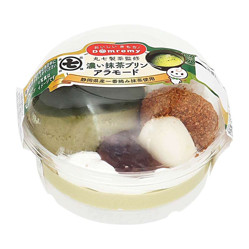 ドンレミー　丸七製茶監修　濃い抹茶プリンアラモード　1個