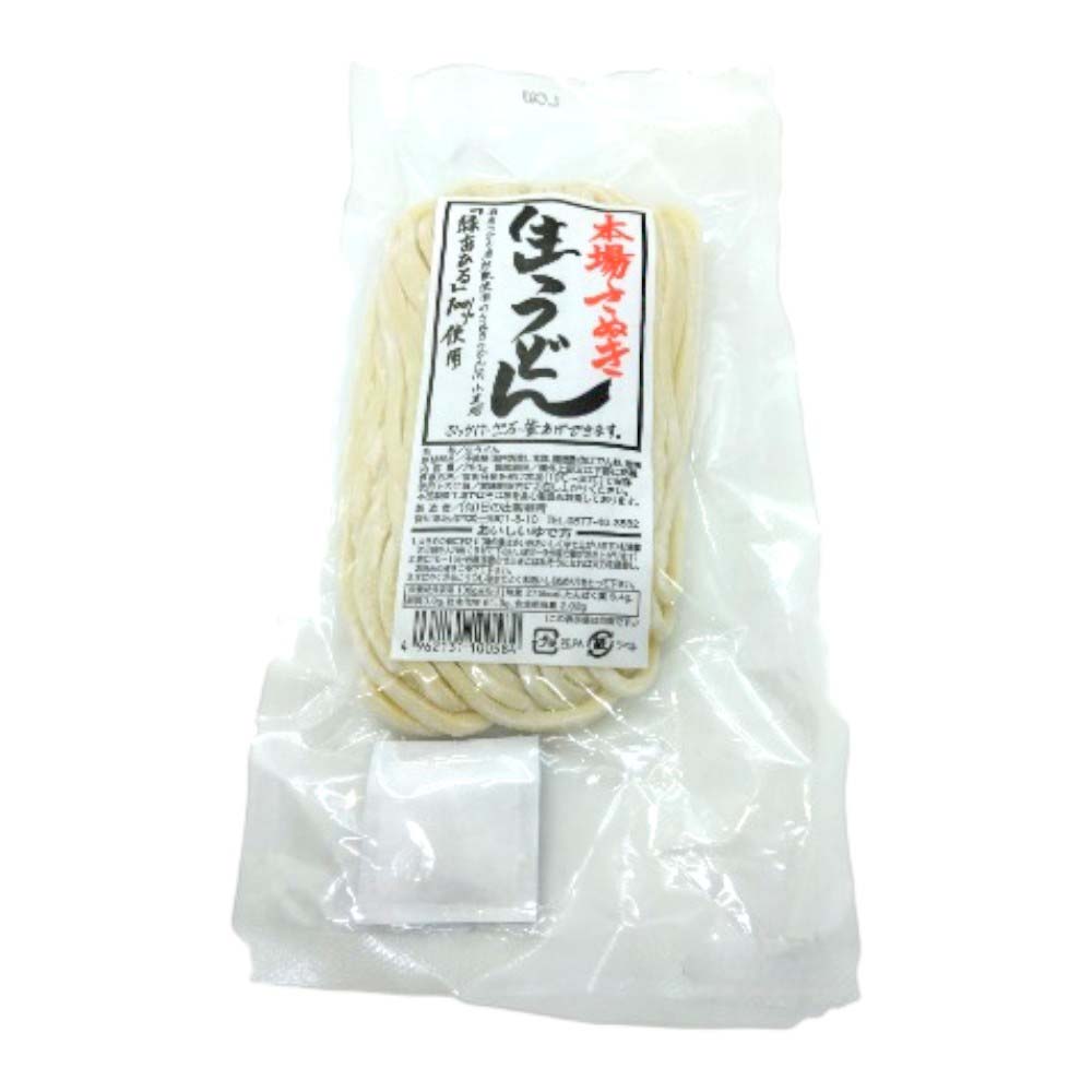 日の出製麺所　緑あひる100％使用　本場さぬき生うどん　250ｇ