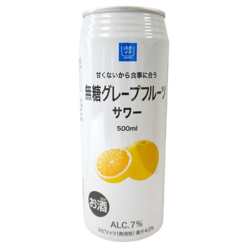 ゆめイチ　無糖グレープフルーツサワー　500ｍｌ