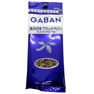 ギャバン　あらびきブラックペパー 19g