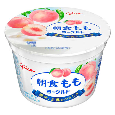 グリコ　朝食ももヨーグルト　140ｇ