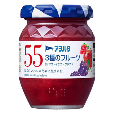 アヲハタ55 3種のフルーツ(リンゴ・イチゴ・ブドウ) 150g