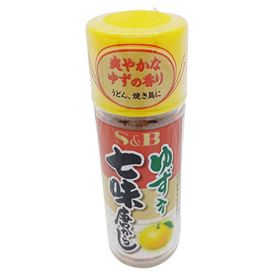 S＆B　ゆず入り七味唐からし　14ｇ