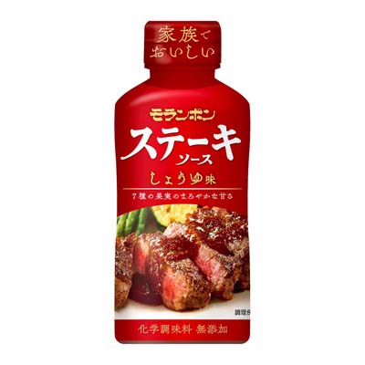ステーキソースしょうゆ味　225ｇ　※商品画像をクリックすると商品裏面のレシピなどがご確認いただけます