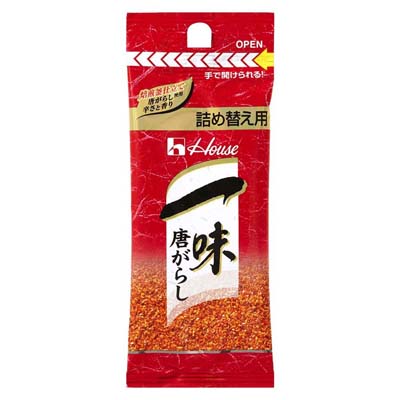 ハウス　一味唐がらし　詰め替え用袋１２ｇ