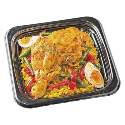 炭火焼きホロホロチキンのパエリア