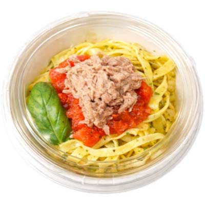 バジル香るツナトマ生パスタ