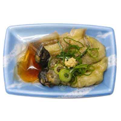 つゆで食べる焼きなす