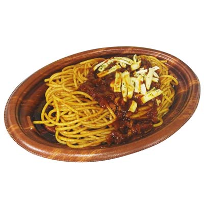 レンジ：ボロネーゼパスタ