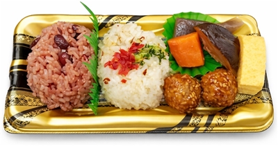 夢次郎の梅じゃことおこわと赤飯セット