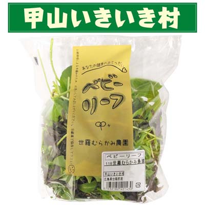 【甲山いきいき村】広島県産 ベビーリーフ　1袋