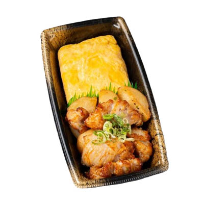 鉄板だし巻き玉子＆おつまみポテトチキン（塩）