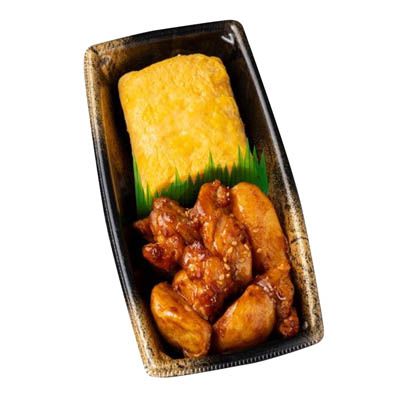 鉄板だし巻き玉子＆おつまみポテトチキン（醤油）