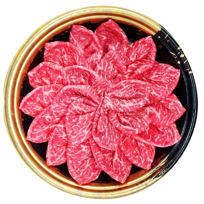 【グラム売】国産黒毛和牛5等級　国産和牛モモ（もしくは肩）しゃぶしゃぶ用　約300ｇ