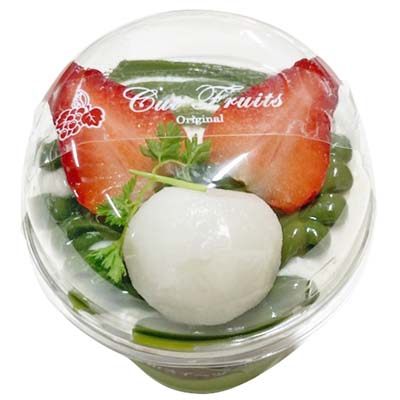 宇治抹茶入り抹茶プリン（中）