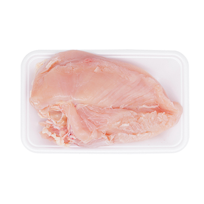 【グラム売】国産若鶏ムネ肉（１枚）　約350ｇ