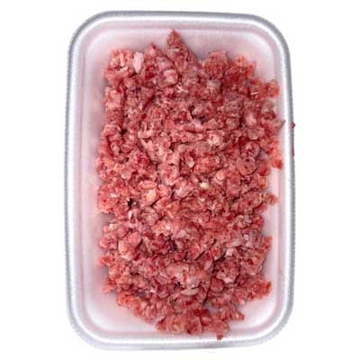 【グラム売】牛豚粗挽きミンチ小（解凍、原材料名：牛肉（豪州産）、豚肉（アメリカ産、国産））　約100ｇ