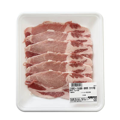 【グラム売】三元豚ロース生姜焼・焼肉用（カナダ産）　約500ｇ