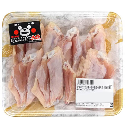 【グラム売】肥後のうまか赤鶏手羽中唐揚・焼肉用（熊本県産）　約400ｇ