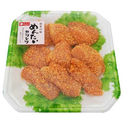 【グラム売】国産若鶏ムネ 食卓のやまや 博多の味 めんたいカツレツ 明太子使用パン粉焼き用　約260ｇ