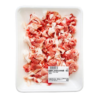 【グラム売】国産豚こま切れ炒め物用　約400ｇ