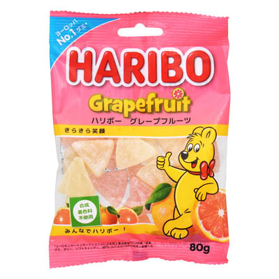 ハリボー グレープフルーツ 80g