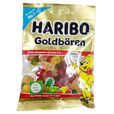 ハリボーゴールドベア80g