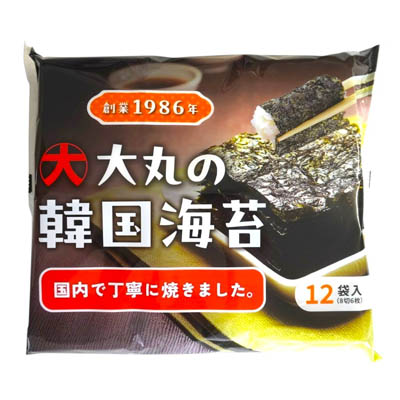 大丸商事 大丸の韓国海苔 国内製造(8切6枚) 12袋入