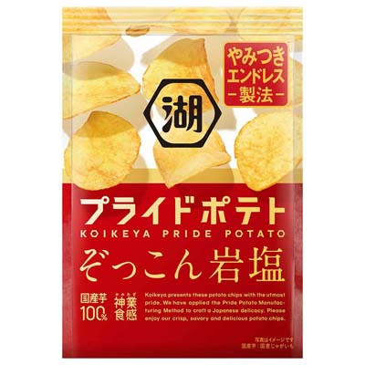 湖池屋 プライドポテト ぞっこん岩塩 55g