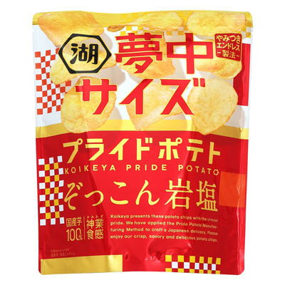 湖池屋 プライドポテト ぞっこん岩塩 夢中サイズ 102g