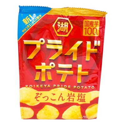 湖池屋　プライドポテト　ぞっこん岩塩　55ｇ